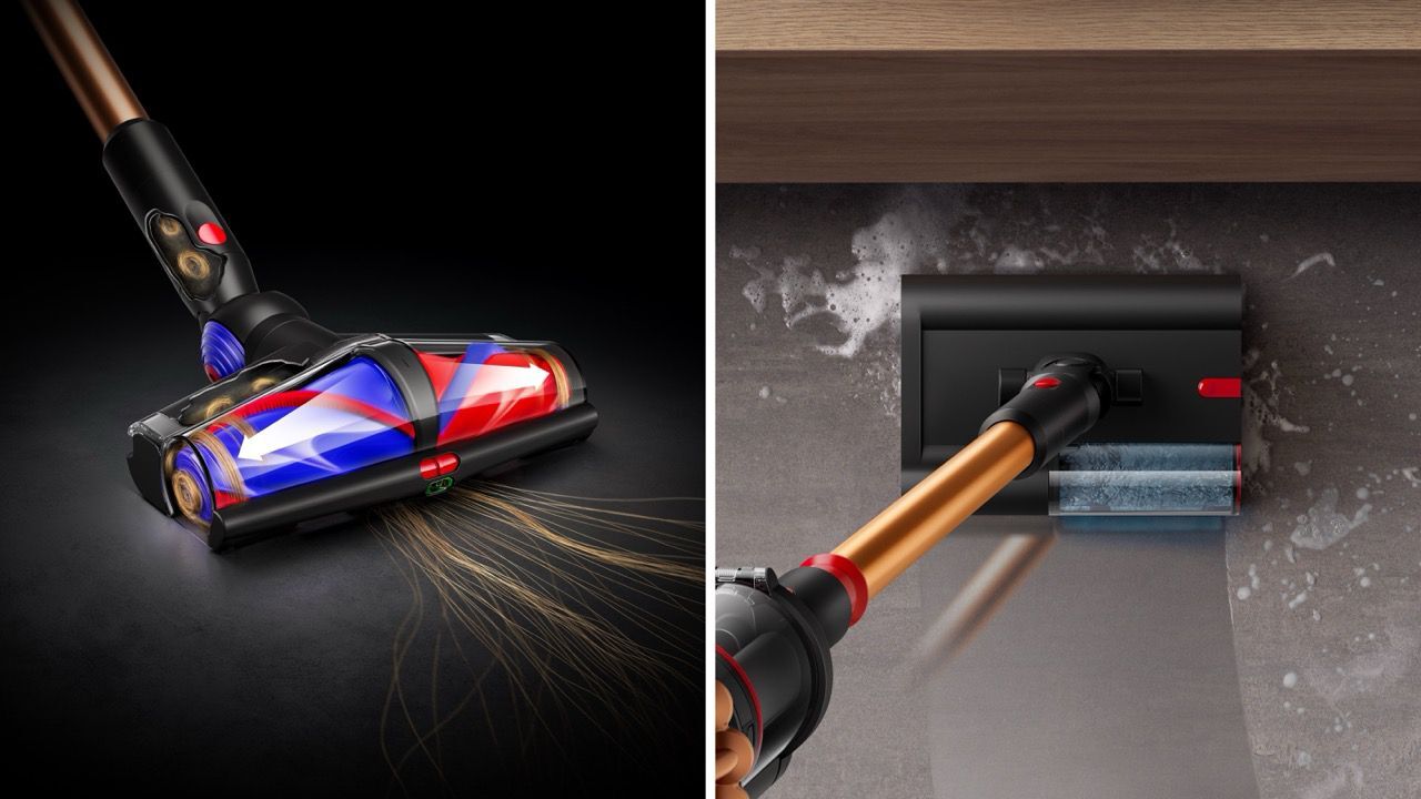 Dyson V16 Bürstwalze und Submarine Nassreinigung